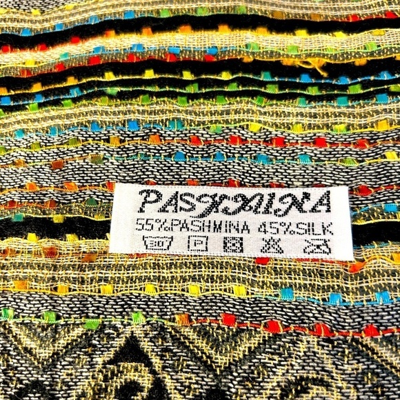 Pashmina Silk and‎ Pashmina Cashmere Wrap 70”x26” New in Package - Picture 3 of 7